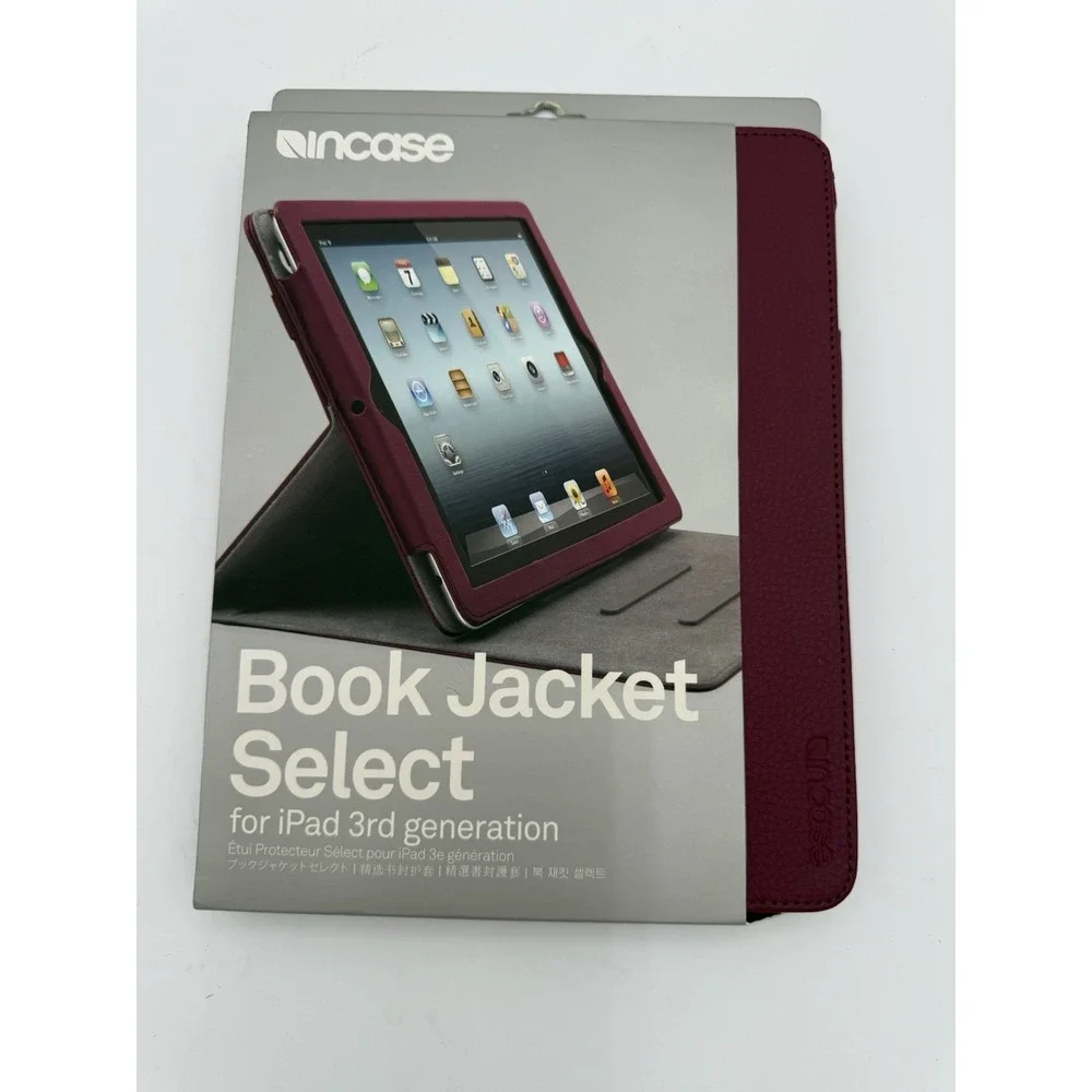 Gen‎ 3 iPad And IPad Book Jacket Cranberry Incase, NEW
